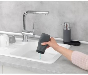 WENKO 54735100 - Stazione di lavaggio EASY SQUEEZ-E 15x18 cm grigio/grigio