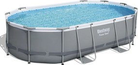 Bestway 56938 Piscina base fuori terra ovale Power Steel da 488x305x107 cm