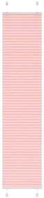 Tenda Plissettata Rosa 45x200 Cm Larghezza Tessuto 44,4 Cm /
