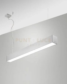 Turner sospensione alluminio 29w 4000k 3570lm opalale ip40 100cm di...