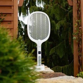 Trappola elettrica LED 2in1 con LCD 1200 mAh/5V bianco