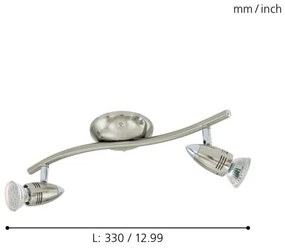 Eglo 92642 - Faretto LED MAGNUM 2xGU10-LED/3W/230V
