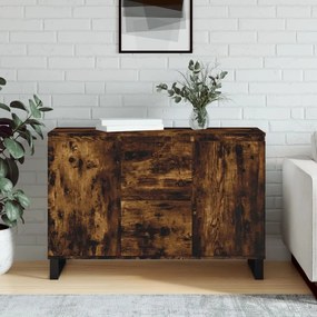 Credenza rovere fumo 104x35x70 cm in legno multistrato