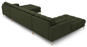 Divano a U angolare verde Bali - Cosmopolitan Design