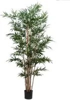 Bamboo Royal Artificiale a 7 Diramazioni con Vaso Altezza 210 cm Verde