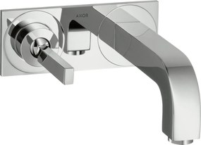 Set Esterno Miscelatore Lavabo A Parete bocca 22 cm cromo senza parte incasso Hansgrohe AXOR Citterio 39115000