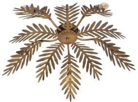 Plafoniera vintage oro 70 cm 5 luci - Botanica