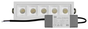 Faro LED da Incasso 12W, Foro 140x35mm, OSRAM LED, Bianco Colore  Bianco Naturale 4.000K