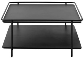 Tavolino da salotto nero in metallo 75x75 cm Yuba – Unique Furniture