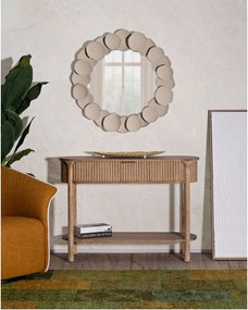 Tavolo consolle di colore naturale in abete massiccio 40x110 cm Gothenburg – Mauro Ferretti