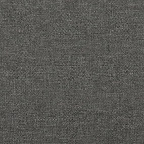 Giroletto a Molle con Materasso Grigio Scuro 120x190cm Tessuto