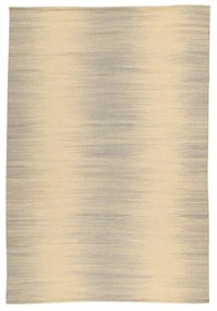 Tappeto Kilim ikat orientale in lana avorio e grigio, L 230 x L 160 cm