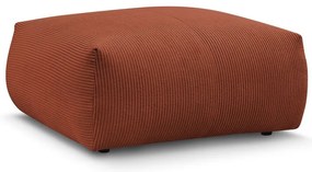 Poggiapiedi color mattone con rivestimento in velluto a coste Voltaire – Bobochic Paris