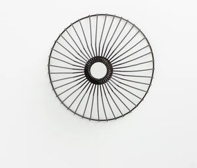 Brilagi - Lampadario a plafone LED CERIA WIRE 1xE27/40W/230V Ø 30 cm nero/rovere