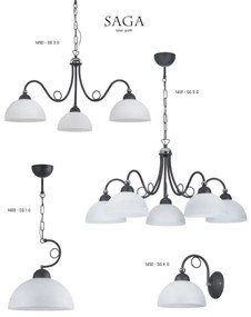 Jupiter 1492 - Applique SAGA 1xE27/60W/230V