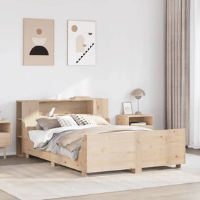 Giroletto Senza Materasso 160x200 Cm İn Legno Massello Di Pino /