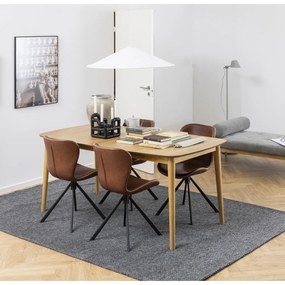 Tavolo da pranzo pieghevole con piano in rovere 180x90 cm Montreux - Actona