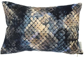Cuscino 40x60 cm in velluto effetto serpente