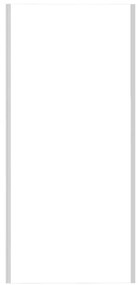 Pannello laterale per box doccia Alba L 68 x H 190cm, Sp. 6 mm vetro vetro senza finitura / trasparente profilo in inox cromato
