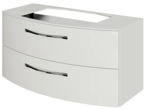 Mobile da bagno sospeso sotto lavabo L 99 x H 49.2 x P 46.2 cm bianco lucido, 2 cassetti PELIPAL Cassca