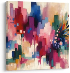 Quadro su tela – Fiori in astrazione moderna