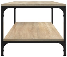 Tavolino da salotto rovere sonoma 80x50x40 cm legno multistrato