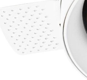 Faretto da incasso moderno bianco GU10 AR111 rotondo senza cornice - Oneon Honey