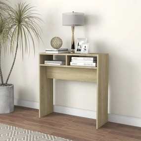 Tavolino Consolle Rovere Sonoma 78x30x80cm İn Legno Multistrato /