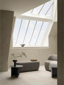 Panca grigia in tessuto bouclé Kuon - Blomus