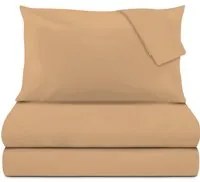 Completo letto matrimoniale cotone burro New Cotton