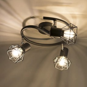 Faretto intelligente nero orientabile e inclinabile incl.3 Wifi P45 - Mosh