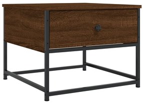 Tavolino da salotto rovere marrone 51x51x40cm legno multistrato