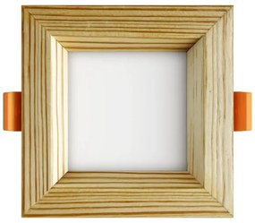 APLED - Lampada LED SQUARE WOODLINE LED/3W/230V 4000K 9x9 cm pino legno solido