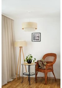 Brilagi - Lampadario a cavo ARIZONA BOHO 1xE27/15W/230V Ø 45 cm beige/bianco