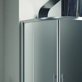Box doccia semicircolare 90x90 vetro satinato anticalcare KF2000 - KAMALU