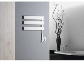 Aqualine - Portasciugamani elettrico ELVIS 50W/230V 34,2 cm bianco destra