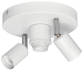 Faretto CENTRO 3xE27/15W/230V bianco