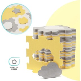 KINDERKRAFT select - Puzzle in schiuma LUNO 30 pezzi grigio/giallo