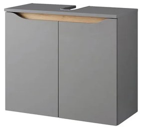 Mobile sospeso grigio sotto il lavabo 60x53 cm Set 357 - Pelipal