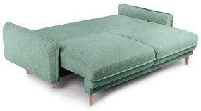 Divano letto verde in tessuto bouclé 215 cm Patti - Bonami Selection