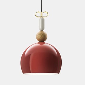 Il Fanale - Bon Ton sospensione 1 luce N1 Rosa antico Ottone