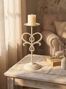 porta candela stile provenzale in ferro verniciato