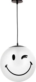 Lampadario Pop Lampadario  Smiley E27 Ø30cm oro paralume oro E27 Ø30cm
