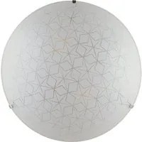 Plafoniera ESAGRAM in vetro bianco 30 cm.