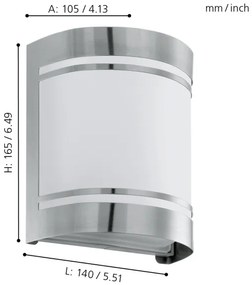 EGLO 30191 - Applique da esterno CERNO 1xE27/40W IP44
