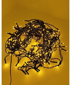 Catena luminosa LED natalizia da esterno 200 LED/230V 7,6 m IP44 nera