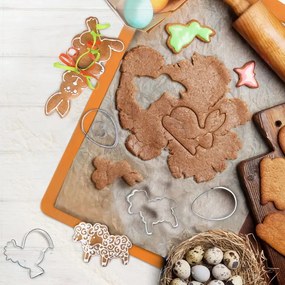 Set di 2 punzoni per uova di Pasqua in acciaio inox - Orion