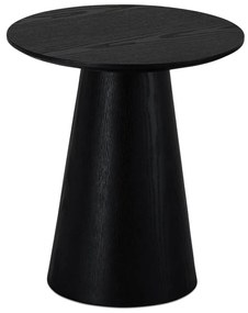 Tavolino nero in rovere ø 45 cm Tango - Furnhouse