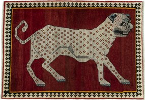 Gabbeh Tappeto persiano 150 x 100 Rosso (Iran) Annodato A Mano