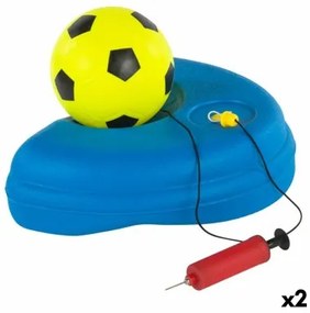 Pallone da Calcio Colorbaby Con supporto Allenamento Plastica (2 Unità)